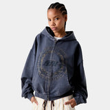 Min Ombre Blue Full Zip Hoodies eme