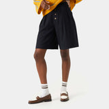 Refined Dark Navy Jort Shorts eme