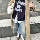 Badge Navy Full Zip Hoodies eme