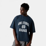 Badge Navy Oversized Tee T-shirts eme