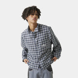 Ivy Navy Boxy Shirt Shirts Eme Studios