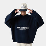 Master Navy Knit Sweater Knitwear eme
