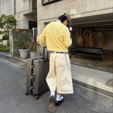 Tibiacore Striped Denim Jorts Shorts eme