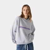 Box Heather Grey Oversized Crewneck Sweatshirts eme