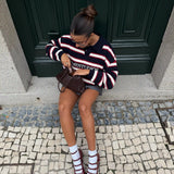 Sweet Navy Knit Polo Knitwear eme