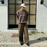 Box Muddy Brown Oversized Crewneck Sweatshirts eme