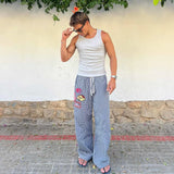 Patches Cargo Indigo Vichy Pants eme