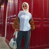 Roguish Blue Striped Long Sleeve T-shirts eme