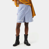 Jammies LS Blue Striped Shorts eme