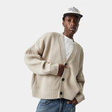 Lesh Off Sand Rib Cardigan Knitwear eme