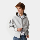 Groovy Neoprene Heather Grey Jacket Hoodies eme