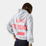 Posse Heather Grey Oversized Hoodie Hoodies eme