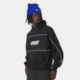 Crossline Black Oversized Hoodie Hoodies Eme Studios