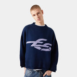 Bryss Navy Knit Knitwear eme