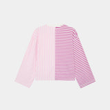 Roguish Fucsia Striped Long Sleeve T-shirts eme