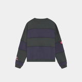 M Navy Striped Crewneck Sweatshirts eme