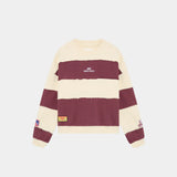 M Chocolat Truffle Striped Crewneck Sweatshirts eme