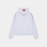 Patches Heather Grey Full Zip Hoodies eme