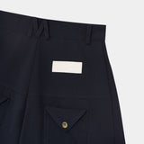 Refined Dark Navy Jort Shorts eme