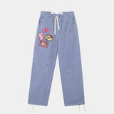 Patches Cargo Indigo Vichy Pants eme