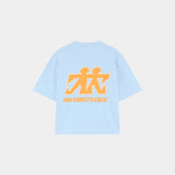 Mbuddy Blue Oversized Tee T-shirts eme