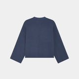 Flux Navy Knit Sweater Knitwear Eme Studios