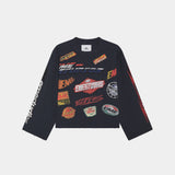 Waffle Navy Crewneck Sweatshirts Eme Studios