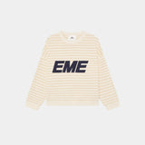 Pinstripe Sugar Knit Sweater Knitwear Eme Studios