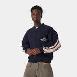 Vanguard Navy Half Zip Sweatshirts Eme Studios