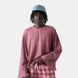 Cotten Burgundy Long Sleeve T-shirts eme