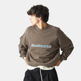 Box Muddy Brown Oversized Crewneck Sweatshirts eme