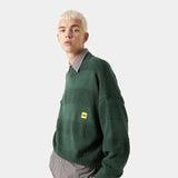 Horizontal Striped Knit Sweater Knitwear eme