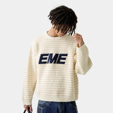 Pinstripe Sugar Knit Sweater Knitwear Eme Studios