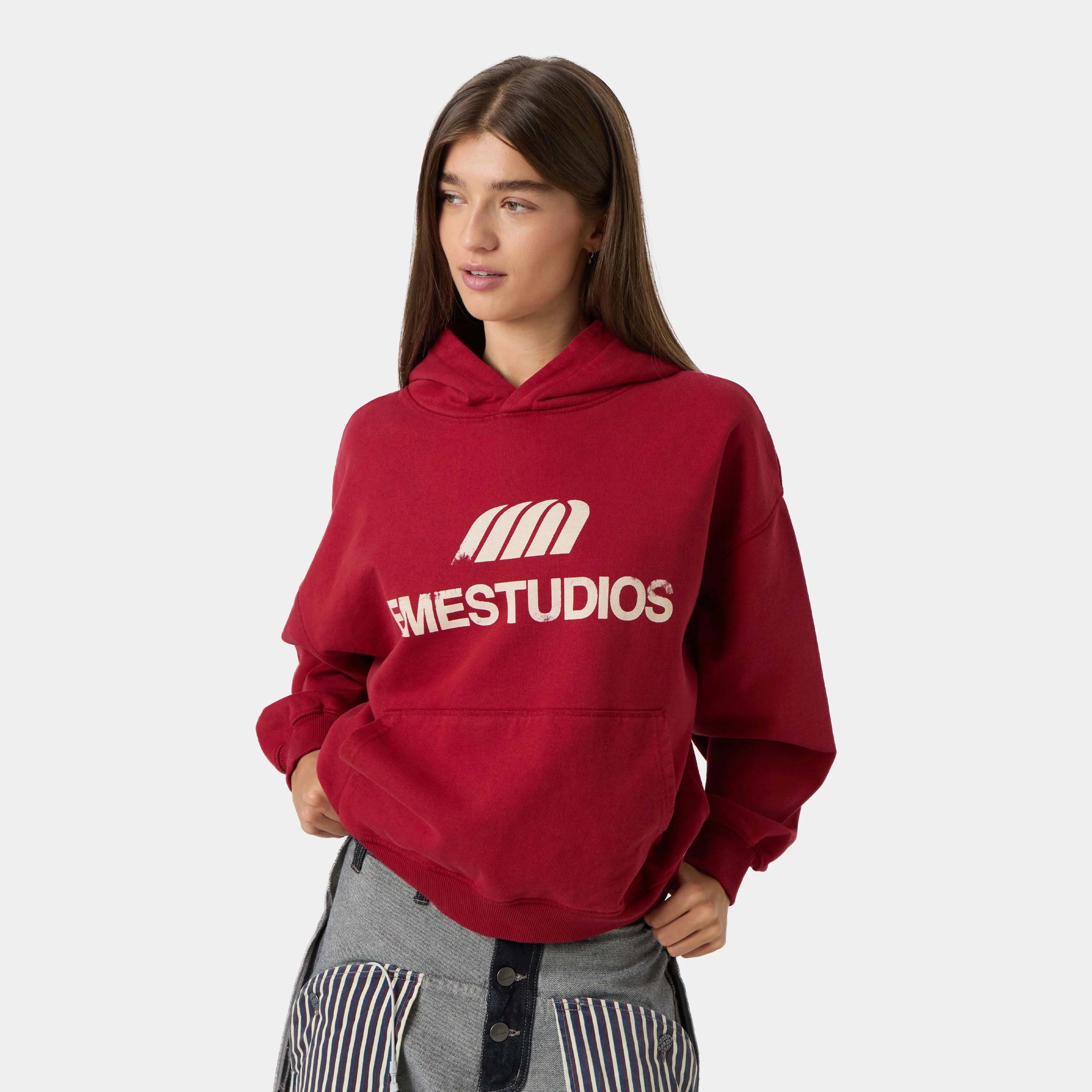 Brook Cherry Oversized Hoodie Hoodies Eme Studios