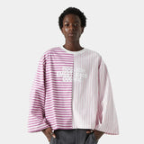 Roguish Fucsia Striped Long Sleeve T-shirts eme