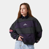 M Navy Striped Crewneck Sweatshirts eme