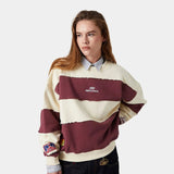 M Chocolat Truffle Striped Crewneck Sweatshirts eme