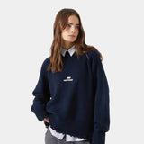 Fray Navy Knit Sweater Knitwear eme