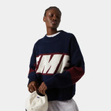 Thrill Indigo Knit Sweater Knitwear eme