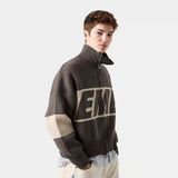 Thrill Falcon Zipper Knit Knitwear eme