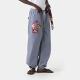 Patches Cargo Indigo Vichy Pants eme