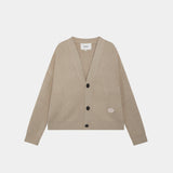 Lesh Off Sand Rib Cardigan Knitwear eme