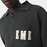 Collar Carbon Zipper Knit Knitwear Eme Studios