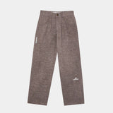 Frayed Brown Baggy Pants Pants eme