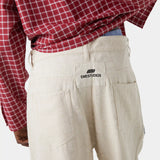 Frayed Almond Baggy Pants Pants eme