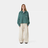 Frayed Almond Baggy Pants Pants eme