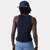 Rib Navy Tank Top T-shirts eme