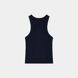 Rib Navy Tank Top T-shirts eme