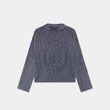 Kiff Polo Navy Knit Distressed Knitwear eme