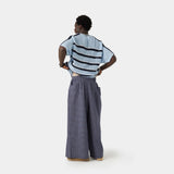 Agl Navy Wide Pants Pants eme